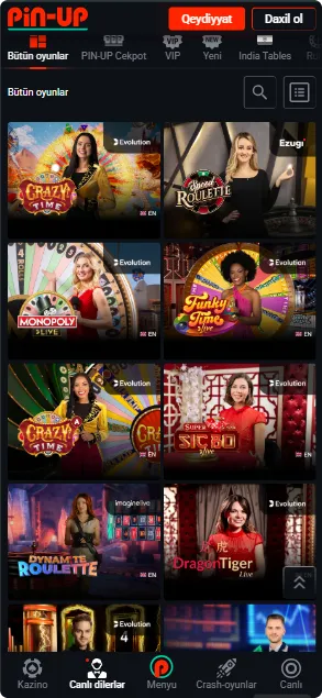 Pin-up Casino indir app