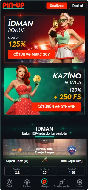 Pin up yukle Azerbaycan